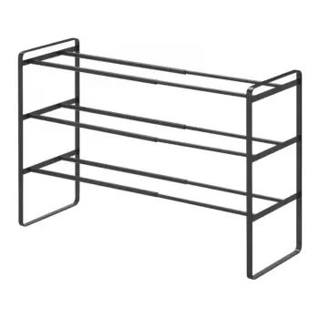 Pantofar ajustabil cu 3 etaje YAMAZAKI Maebashi, negru imagine