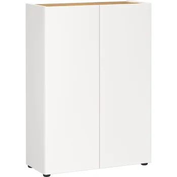 Pantofar alb cu aspect de lemn de stejar 74x105x33 cm Alviano - Germania imagine