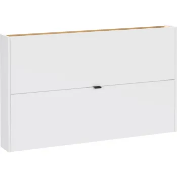 Pantofar alb cu deschidere inclinata/suspendat cu aspect de lemn de stejar 140x83x18 cm Ameca - Germania imagine