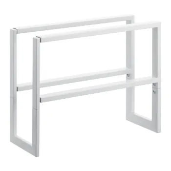 Pantofar alb telescopic din metal Line - YAMAZAKI imagine