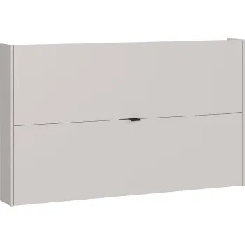 Pantofar crem cu deschidere inclinata/suspendat cu aspect de lemn de stejar 140x83x18 cm Ameca - Germania imagine