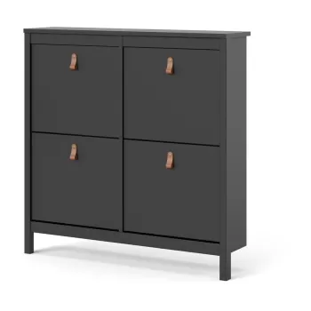 Pantofar cu 4 sertare Tvilum Madrid, negru imagine