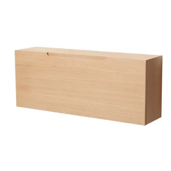 Pantofar cu deschidere inclinata de perete din lemn de stejar Collect - Hubsch imagine
