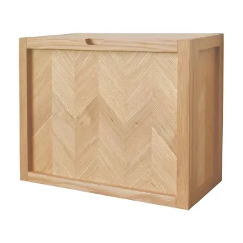 Pantofar de perete din lemn de stejar Hubsch Herringbone, natural imagine