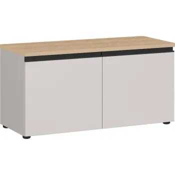 Pantofar grej/in culoare naturala deschisa cu banca 96x49x41 cm Cormano - Germania imagine