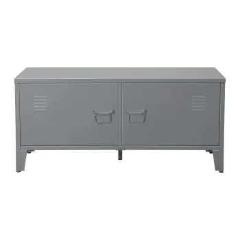 Pantofar gri cu banca din metal Salino - Storaa imagine