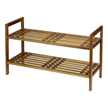 Pantofar in culoare naturala din lemn de acacia 69x40,5x27 cm Fondi - Wenko imagine