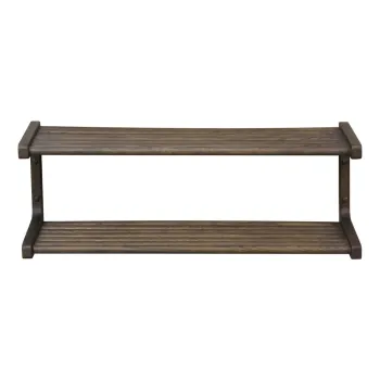 Pantofar maro inchis suspendat din lemn masiv de stejar Inverness - Rowico imagine