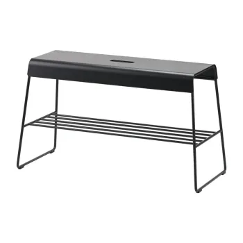 Pantofar negru cu banca din metal A-Bench - Zone imagine