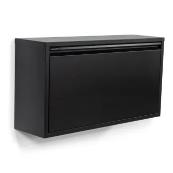 Pantofar negru cu deschidere inclinata/suspendat din metal Billy - Spinder Design imagine