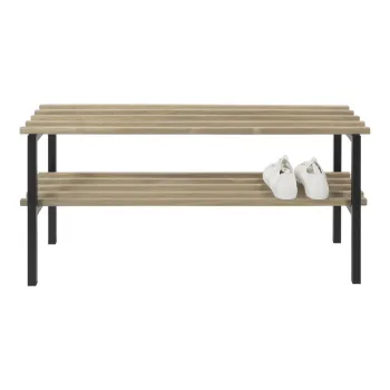 Pantofar negru-natural din metal Rizzoli - Spinder Design imagine