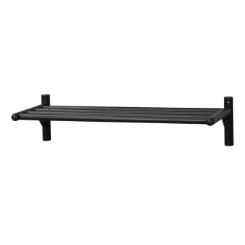 Pantofar negru suspendat din lemn masiv de stejar Milford - Rowico imagine