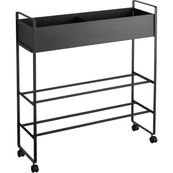 Pantofar pentru copii negru din metal 74,5x74,5x22 cm Tower - YAMAZAKI imagine