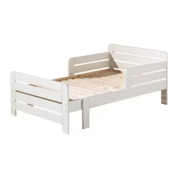 Pat ajustabil pentru copii alb, 90 x 140/160/200 Jumper -Vipack imagine