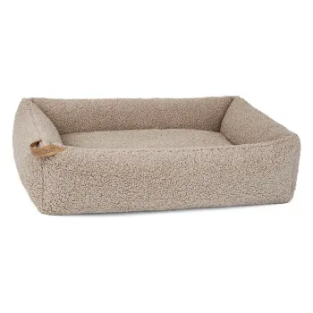 Pat bej pentru caini din material boucle 65x80 cm Senso Greige S/M - MiaCara imagine