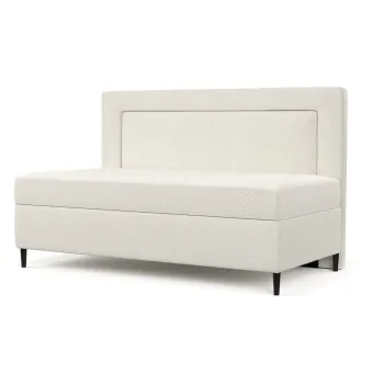 Pat bej tapitat 100x200 cm Alba - Maison de Reve imagine