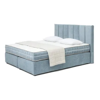 Pat boxspring albastru 160x200 cm Olia Bold Line - Bonami Selection imagine