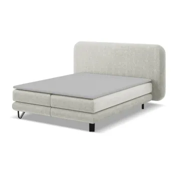 Pat boxspring bej 180x200 cm Ilima - Makamii imagine