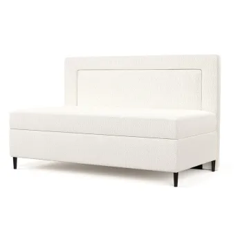 Pat crem tapitat 80x200 cm Alba - Maison de Reve imagine