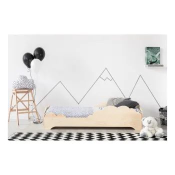 Pat din lemn de pin pentru copii Adeko BOX 9, 80 x 200 cm imagine