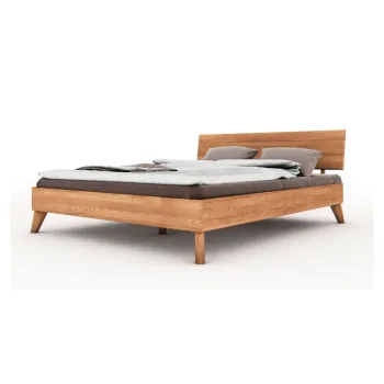 Pat dublu din lemn de fag 200x200 cm Greg 1 - The Beds imagine