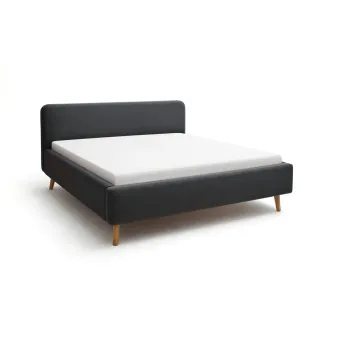 Pat dublu tapitat gri inchis 140x200 cm Mattis - Meise Mobel imagine