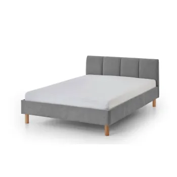 Pat gri tapitat fara somiera 120x200 cm Joker - Meise Mobel imagine