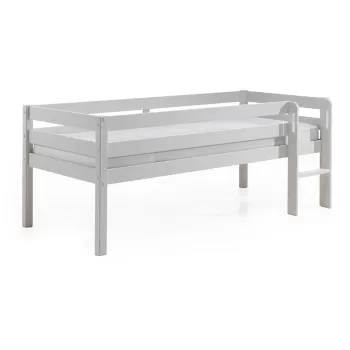 Pat inalt pentru copii Vipack Pino, 90 x 200 cm, alb imagine