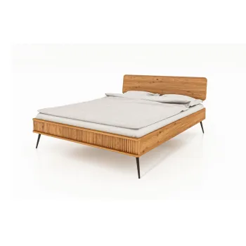 Pat matrimonial 160x200 din lemn de stejar cm Kula 1 - The Beds imagine