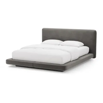 Pat matrimonial gri A(R)nchis tapiE>at 140x200 cm Linea aEURMicadoni imagine