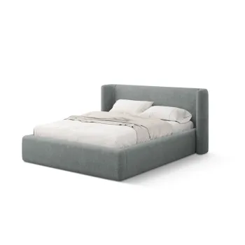 Pat matrimonial gri inchis tapitat cu spatiu de depozitare cu somiera 180x200 cm Jason - Windsor & Co Sofas imagine