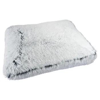 Pat pentru animale de companie alb pentru caini 100x70 cm Fluffy Heather - Love Story imagine