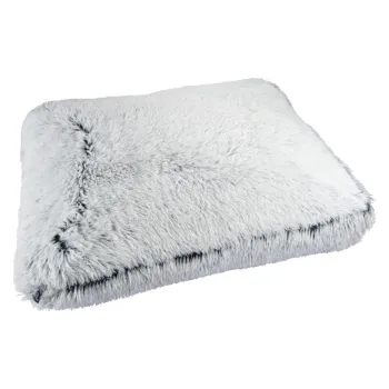 Pat pentru animale de companie alb pentru caini 80x60 cm Fluffy Heather - Love Story imagine