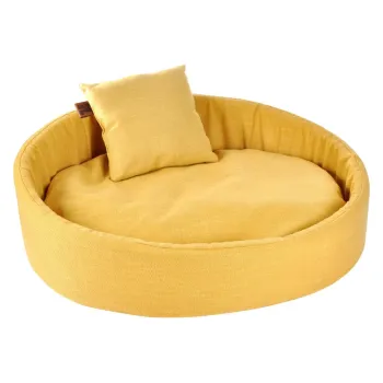 Pat pentru animale de companie galben pentru caini 60x80 cm - Love Story imagine