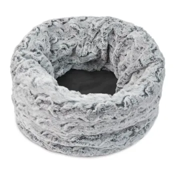 Pat pentru animale de companie gri pentru animale de companie o 33 cm Snuggle Bed 3in1 Husky Grey S - P.L.A.Y. imagine