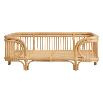 Pat pentru animale de companie in culoare naturala pentru caini din ratan 88x69 cm Otto - OYOY Living Design imagine