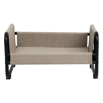 Pat pentru animale de companie negru/bej pentru caini din otel 52x40 cm Milo - OYOY Living Design imagine