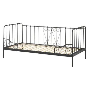 Pat pentru copii 90x200 cm negru Alice - Vipack imagine