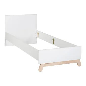 Pat pentru copii alb 90x200 cm Clara - Roba imagine