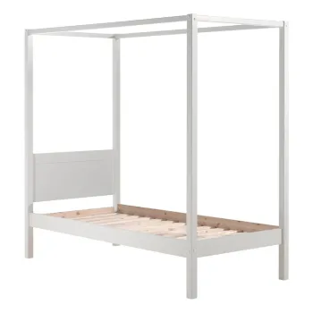 Pat pentru copii alb 90x200 cm PINO CANOPY - Vipack imagine