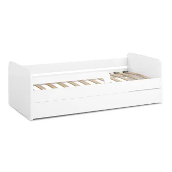 Pat pentru copii alb cu somiera 80x160 cm Duuli - ELTAP imagine