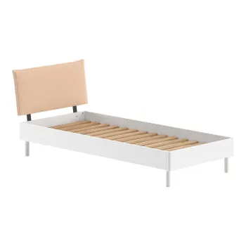 Pat pentru copii alb din lemn de fag 90x200 cm Forrest - Vipack imagine