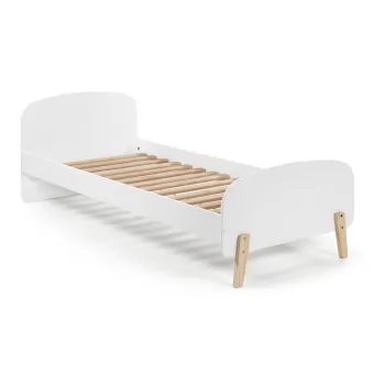 Pat pentru copii Vipack Kiddy, 90 x 200 cm, alb imagine