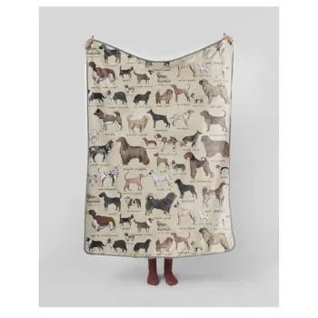 Patura 130x170 cm Dog Types - Really Nice Things imagine