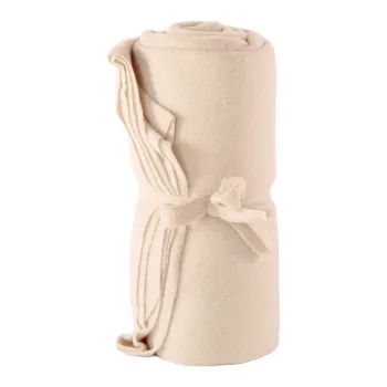 Patura alba/bej din polar/fleece 130x160 cm Riso - Tiseco Home Studio imagine