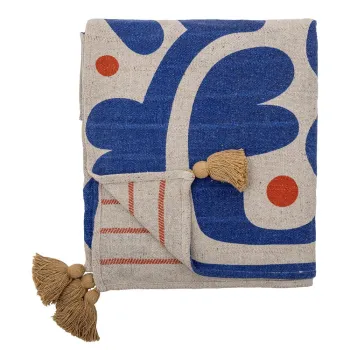 Patura albastra 130x160 cm Eviaya - Bloomingville imagine