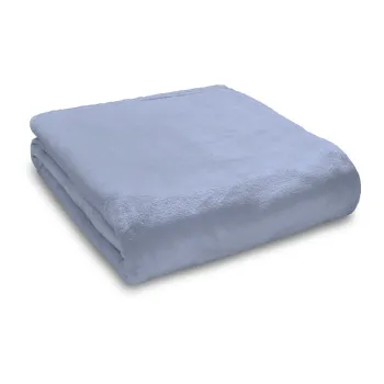 Patura albastru-deschis din microplus/cocolino 130x170 cm Raschel Velvet - Catherine Lansfield imagine
