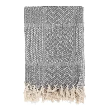 Patura Bloomingville Throw, 130 x 160 cm, gri imagine