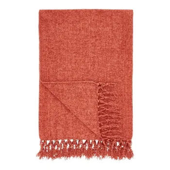 Patura caramizie din janilie 130x170 cm Wilson - Catherine Lansfield imagine