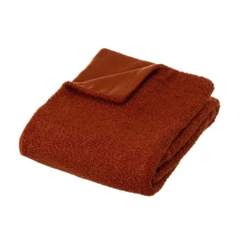 Patura caramizie din sherpa 130x160 cm Sherpa Boucle - Casa Seleccion imagine